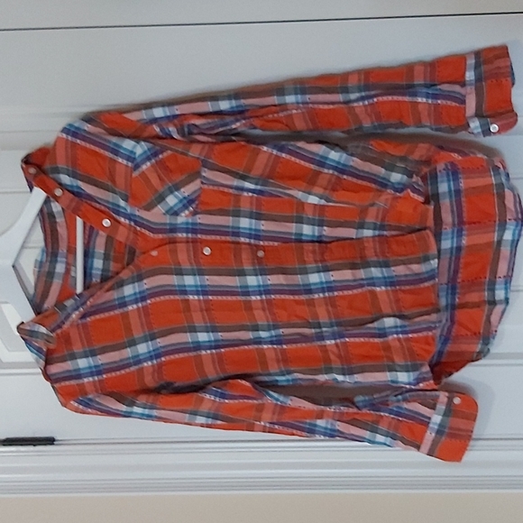 UNIQLO tapered plaid shirt - Picture 1 of 3